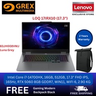 Lenovo LOQ 17IRX10 83JH008VMJ GAMING LAPTOP (i7-14700HX, 16GB, 512GB, 17.3" FHD IPS, 165Hz, RTX 5060