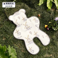 imomoto婴儿冰丝推车凉席夏季儿童专用软凉席坐垫安全座椅凉席垫可用 莱姆风车