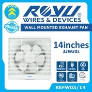 ▫♗▧Royu Wall Mounted Exhaust Fan 14 inches x 14 inches REFW03/14