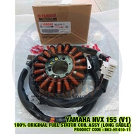 YAMAHA NVX 155 V1 AEROX 100% ORIGINAL STATOR FUEL COIL ASSY MAGNET LONG CABLE B63-H1410-11