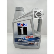 MOBIL 1 EXCELLENT WEAR PROTECTION 5W-50 ADVANCED FULL SYNTHETIC ENGINE OIL 100% ORIGINAL/MB,BMW,AUDI