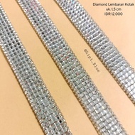 Diamond Lembaran Kotak gosok | hiasan baju manik manik setrika