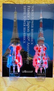 全新 100% bearbrick be@rbrick tokyo paris tower 東京 巴黎 Eiffel 巴黎鐵塔 東京鐵塔