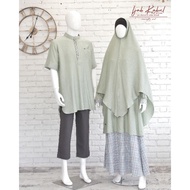 IJAB KABUL Series Mint • Adult Khimar, Kurta & Sirwal Gamis Set • Shafa Jilbab dhiyasyari shafajilba