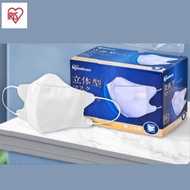 Japan Iris Healthcare 3D White Dusts Mask Size (50pcs Individually Wrapped)【L】13.8 x 11.5cm Dusts/Particles Protective Face Masks (Non-Surgical)