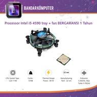 Intel Core i5 Processor - 4590 3.5Ghz Tray + Fan Socket 1150