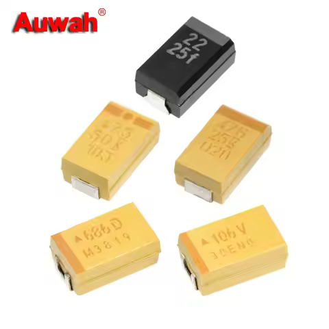 5pcs 7343 Type D SMD Tantalum capacitor 2.2uF 3.3uF 4.7uF 10uF 22uF 33uF 47uF 100uF 220uF 330uF 470u