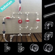 HSHELANXB Acrylic Pipe Fittings, 90 Degree Elbow Transparent Plexiglass Tank Tee Way Joints, 16 20mm