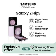 Samsung Galaxy Z Flip5 5G Flip phone 8GB RAM 512GB l Handphone AI, Android dual sim l HP Flagship Terbaru I Gratis ongkir I Free Samsung Care+ 1 tahun I Free Youtube Premium 4 bulan