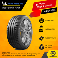 Michelin Pilot Sport 4 PS4 16 17 18 19 20 21 inch Tyre Tire Tayar with installation. (Perodua, Proton, Toyota, Honda, Nissan, Mazda, Hyundai, MB, BMW, Volvo etc)