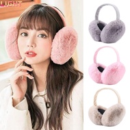 LIGHT Earflaps, Cosy Fluffy Foldable Ear Muffs, Winter Soft Warm Casual Plush Ear Warmer Men Women