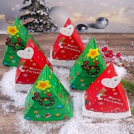 Cake Shaped Christmas Candy Gift Box/ Christmas Tree Shaped Snack Baking Packaging Box/ New Year'S Party Home Decoration Supplies/ Merry Christmas Biscuit Gift Box