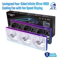 LOVINGCOOL Coherent Pro-360/240/120 ARGB Speed ​​digital display PC fan cooling Four-Sided Infinite 