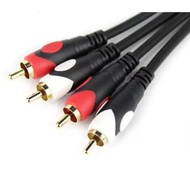 New 1.8m 2RCA Male to 2RCA male Audio RCA Cable