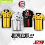 New Premium Onic Fnatic 2026 Infinix Jersey (Free Install Name And Back Number)
