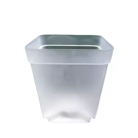 10pcs Gardening Mini Small Square Pot Colorful Flower Pot Succulent Pot 7×7cm Little Black Square Se