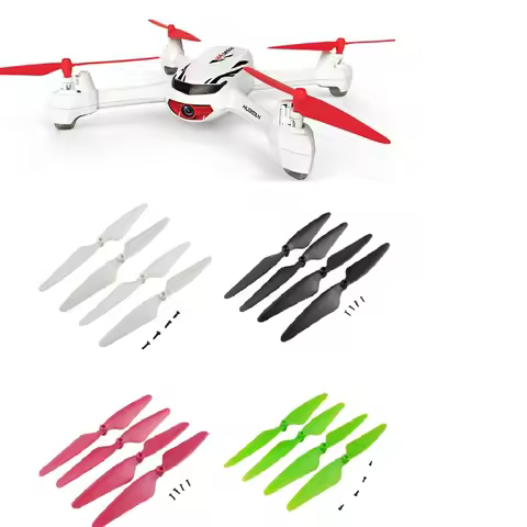 Hubsan H502S/H502E/X4 Propellers 4Pcs-CW/CCW Blades (Red/Green/White) Durable Replacement for RC Dro