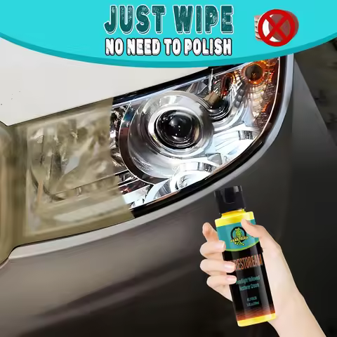 Car Headlight Restoration Polishing Remove Oxidation Polish Repair Cleaning Refurbish Brightening Co