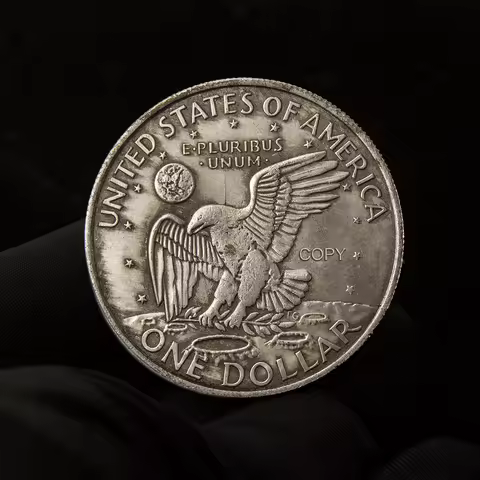 US Eisenhower One Dollar Duplicate Collection Toss Collection Fun couple Art Coins