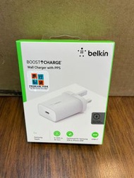 門市全新現貨‼️Belkin BOOST↑CHARGE™ USB-C PD 3.0 PPS 家用式充電器 25W WCA004myWH