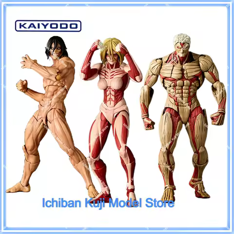 Original Kaiyodo Revoltech Amazing Yamaguchi Attack on Titan NR068 Female Titan Annie Leonhart Eren