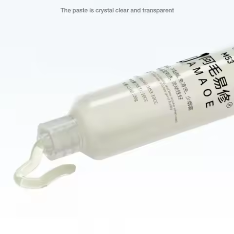 AMAOE 10CC M50 M53 No Clean Smooth Flow Tracky Soldering Flux Paste for Electronics PCB IC Mobile Ph