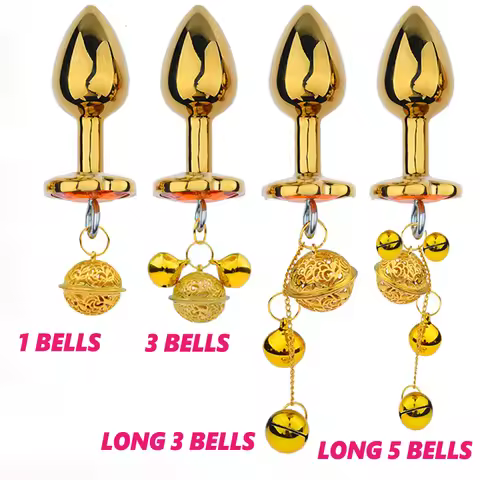 Intimate Metal Anal Plug With Small bell Smooth Touch Butt Plug Anal Bead Anus Dilator Anal Toys for
