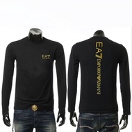 Armani Exchange original EA7 long sleeved men bottoming shirt classic round neck casual business men
