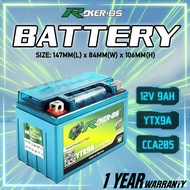 ROKER BS BATTERY YTX9A-BS TURBO VOLT 12V - 9AH CBR250 / NINJA 250 / KYMCO 250 / DUKE 200 BATTERI