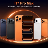 【2026 New Style COD】4G Cheap Business Smartphone i17Pro Max Ultra-Thin Body | 7.3 Inch Large Screen 