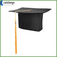 🎉 Adjustable Yellow Mortar Board Graduation Cap for Adults Crafted from Long-lasting Polyester for C