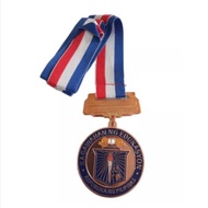 ♞,♘50 pieces 6cm. Kagawaran Medals with Blue, Red &amp; White Lace BRONZE