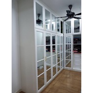 Wardrobe 10 Ft with Solid Nyatoh Spray paint