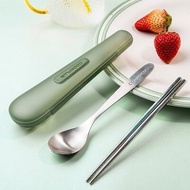 ชุดส้อมีดแบบพกพา Lock N Lock ชุดอาหารแบบพกพาสำหรับผู้ใช้งานในออฟฟิศ ชุดไมโครโอนากาเซ็ต