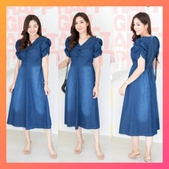 ชุดยีนผู้หญิง ชุดยีนส์เดรส แม๊กซี่เดรสยีนส์ แซกยีนส์ยาว เดรสยีนส์ยาวชุดยีนส์ยาวชุดยีนส์ Dress Jeans 
