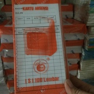 Kartu Absen APEL JERUK/Kartu Kertas Absensi/Kartu Absen Amano Ceklok