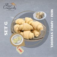 Frozen Butter Croissant Mini + Frozen Apple Strudel  + Frozen Pie or Puff  (Set G)