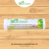 Biogreen  Eco-friendly Biodegradable Garbage Bag  36" x 48' 150L XL size 10 pcs 1 Carton (24packs)
