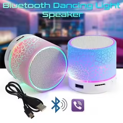 Wireless Bluetooth Speaker Mini Bluetooth Speaker Crack LED SD Card USB Subwoofer Speaker Portable S