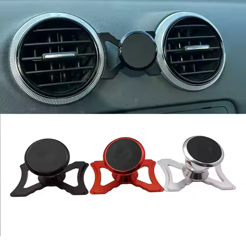 Car Phone Holder For Audi A3 S3 RS3 8P Air Vent Mount Car Styling Bracket GPS Magnet Stand Rotatable