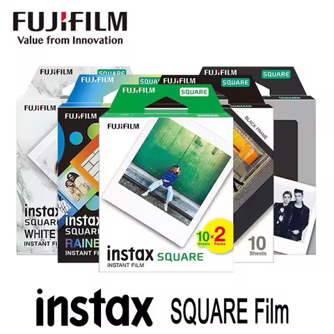 For Fujifilm (10-60 Sheets) SQ1 SQ10 SQ6 SQ20 SQ40 Instant Film Camera 4 Inch Fujifilm Instax Square