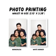 WALLET ID SIZE HIGH QUALITY PHOTO PRINT (BY 10 / 20 / 30)