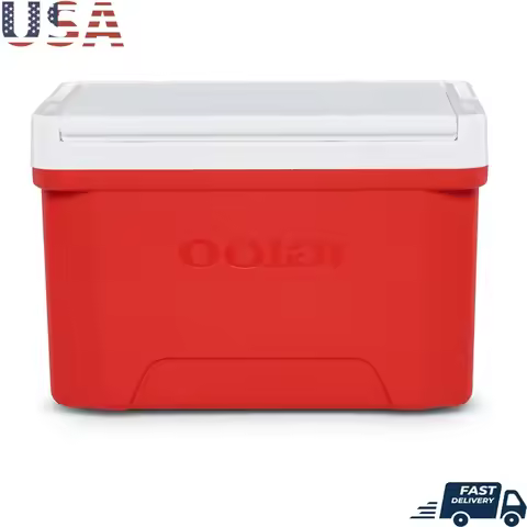 9 QT Hard Sided Cooler Ice Chest with Cool Riser Technology Tray Lid Elevated Design Portable Lunch 