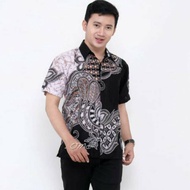 BB Batik Lelaki Batik Pria Sweet Black Batik Shirt
