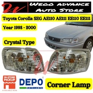 Toyota Corolla AE110 AE111 EE110 EE111 SEG Crystal Corner Signal Lamp 1998 - 2000 New 1 Pair