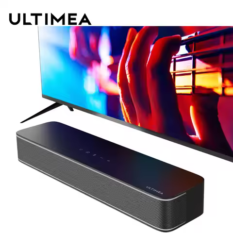 ULTIMEA 120W 2.1ch Soundbar for TV, All-in-One PC Soundbar, Built-in Subwoofer, Bluetooth 5.3 TV Sou