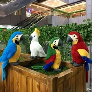Rekaan Klasik 1pc Mainan Mewah Burung Beo Bergaya Hidup Simulasi Lembut Psittacidae Macaw Boneka Mai
