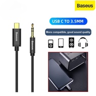 Baseus 1.2M USB C to 3.5mm Car AUX Audio Cable Headphones Earphones Type C 3.5mm Jack Adapter Cable