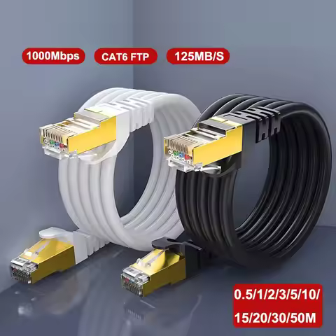Cat 6 FTP Rj45 Cable Ethernet Cable 0.5-50M 1000Mbps Network cable Cord LAN Internet High Speed for 