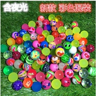 Free Shipping32Assorted elastic balls One-yuan gashapon machine bouncy ball, glow-in-the-dark bouncy